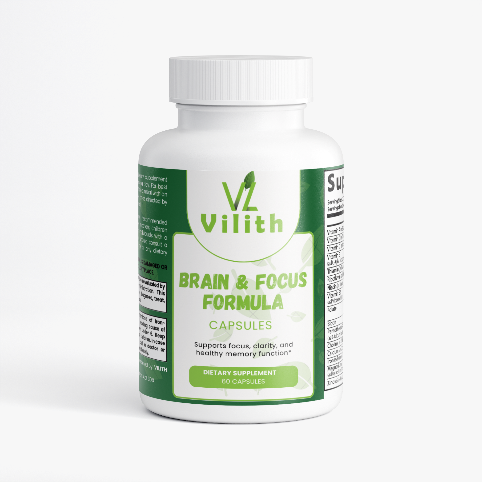 Brain & Focus Formula – Mind Power Capsules